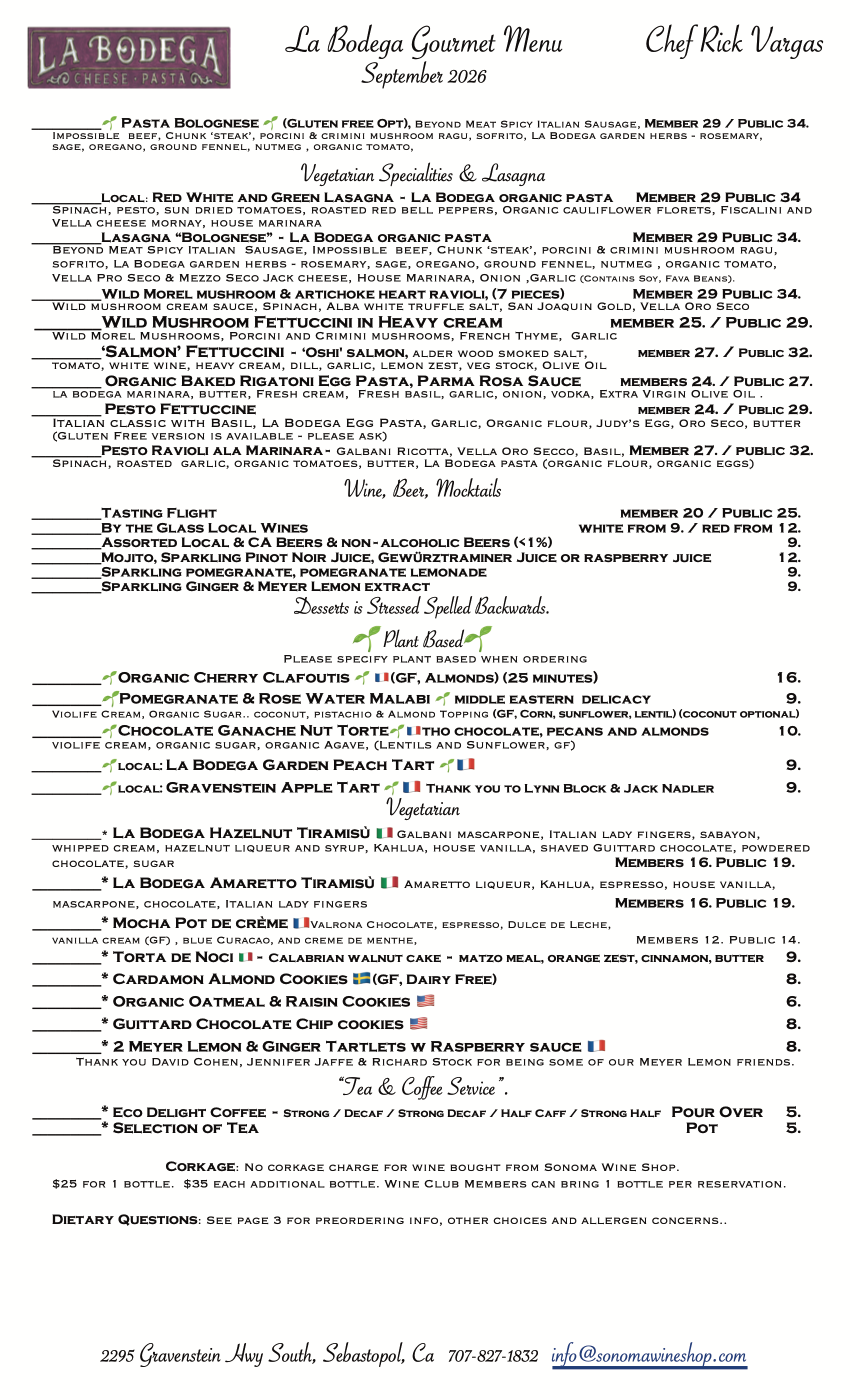 Gourmet Vegetarian & Gourmet Plant Based