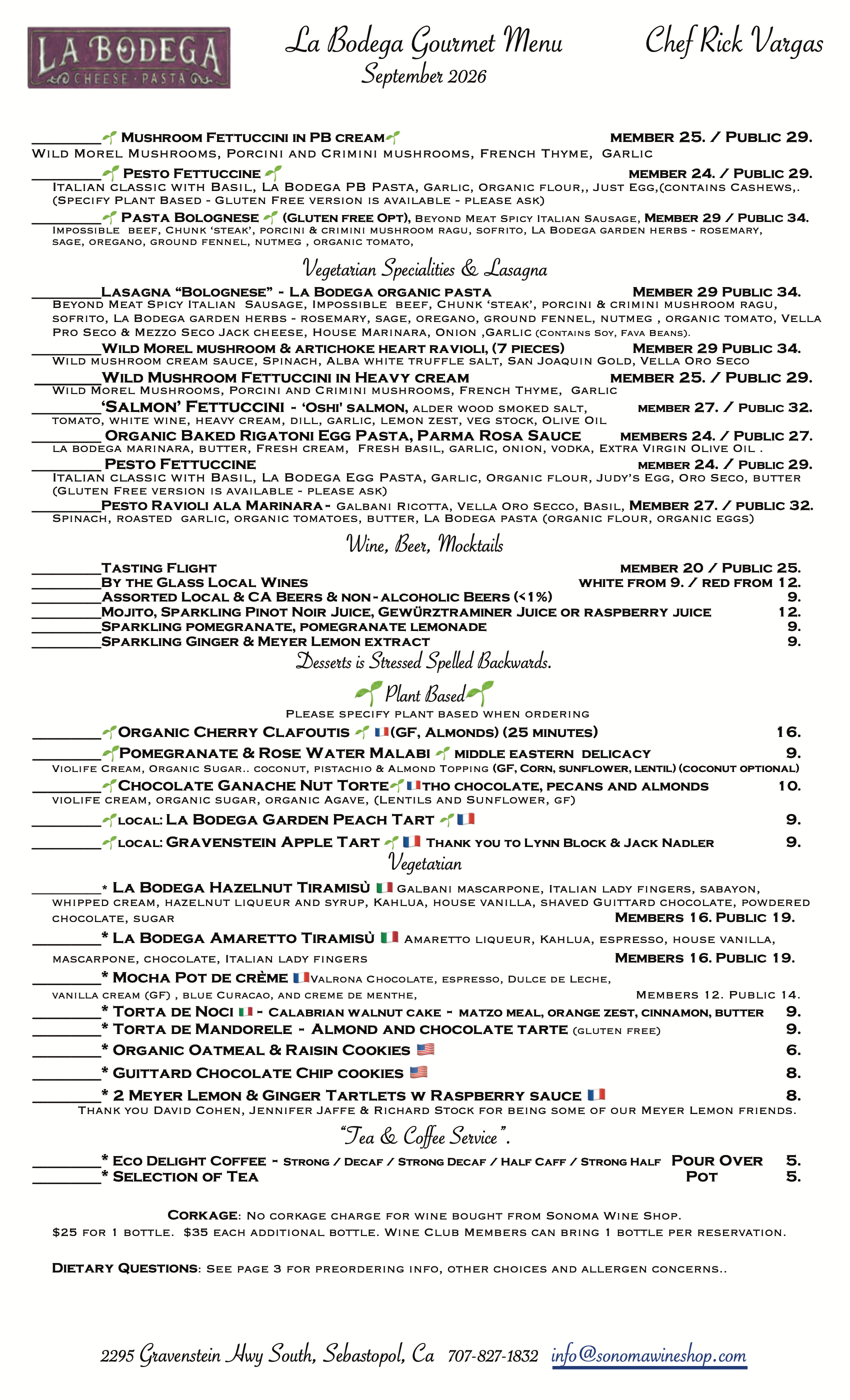 Gourmet Vegetarian & Gourmet Plant Based