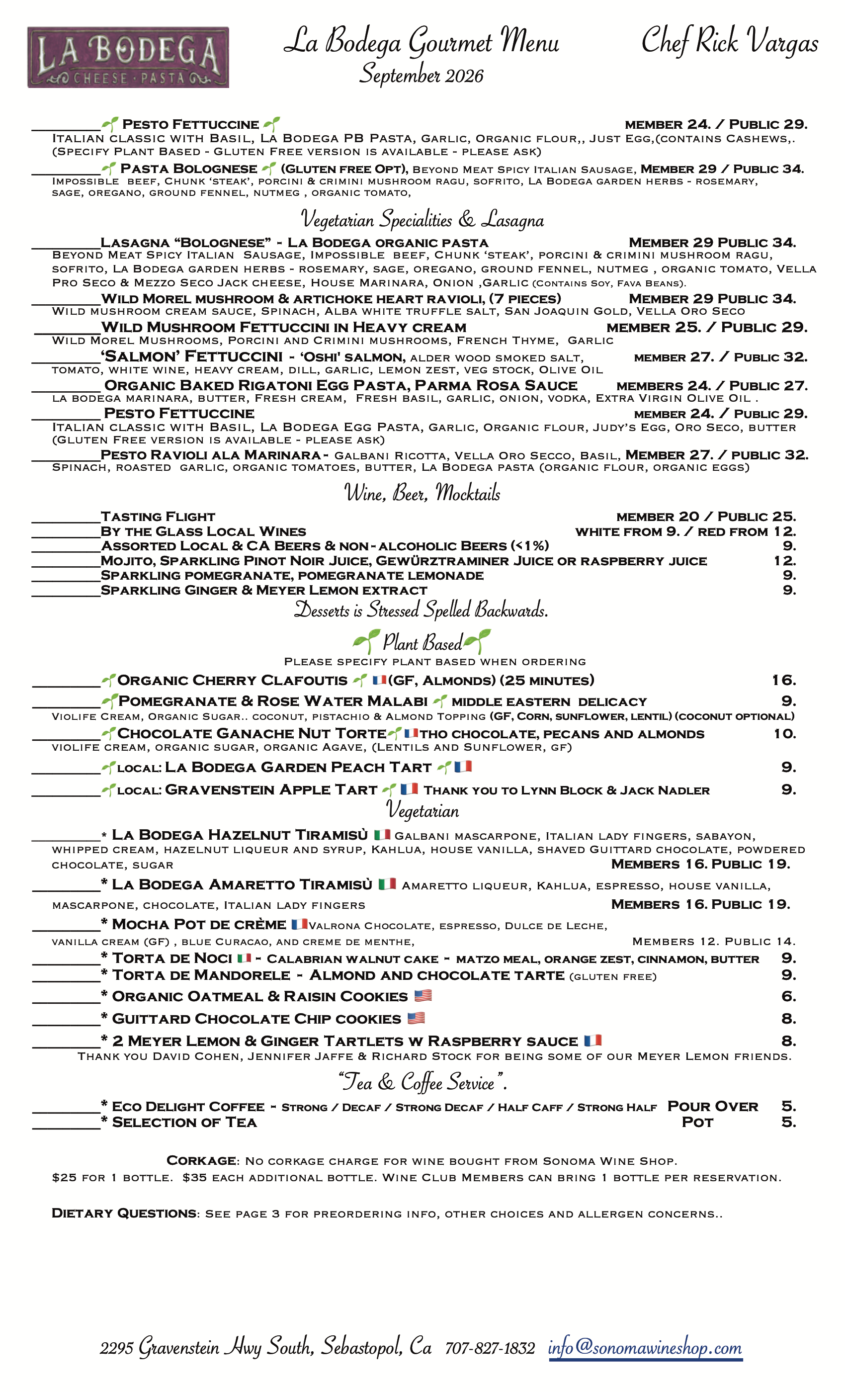 Gourmet Vegetarian & Gourmet Plant Based