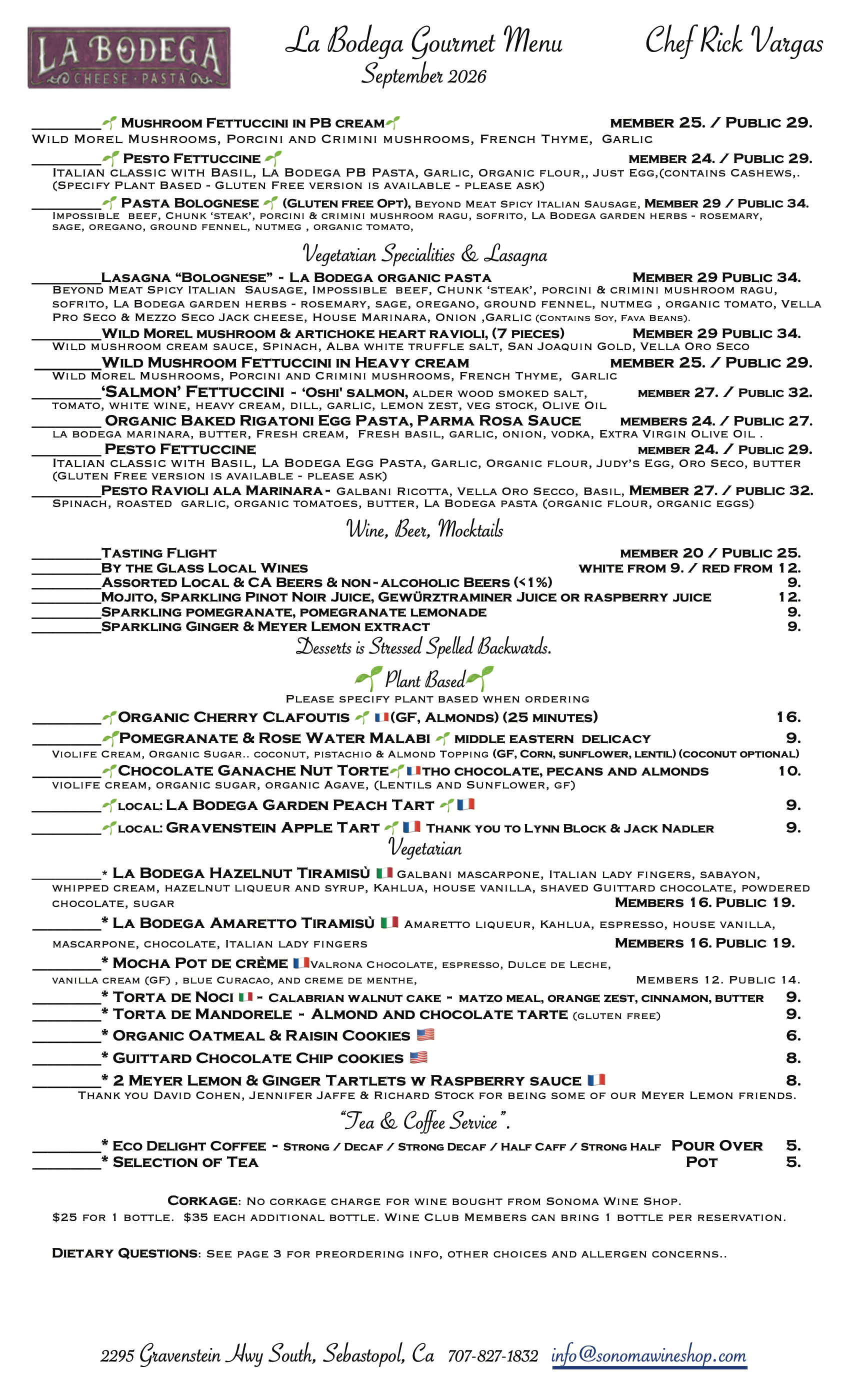 Gourmet Vegetarian & Gourmet Plant Based