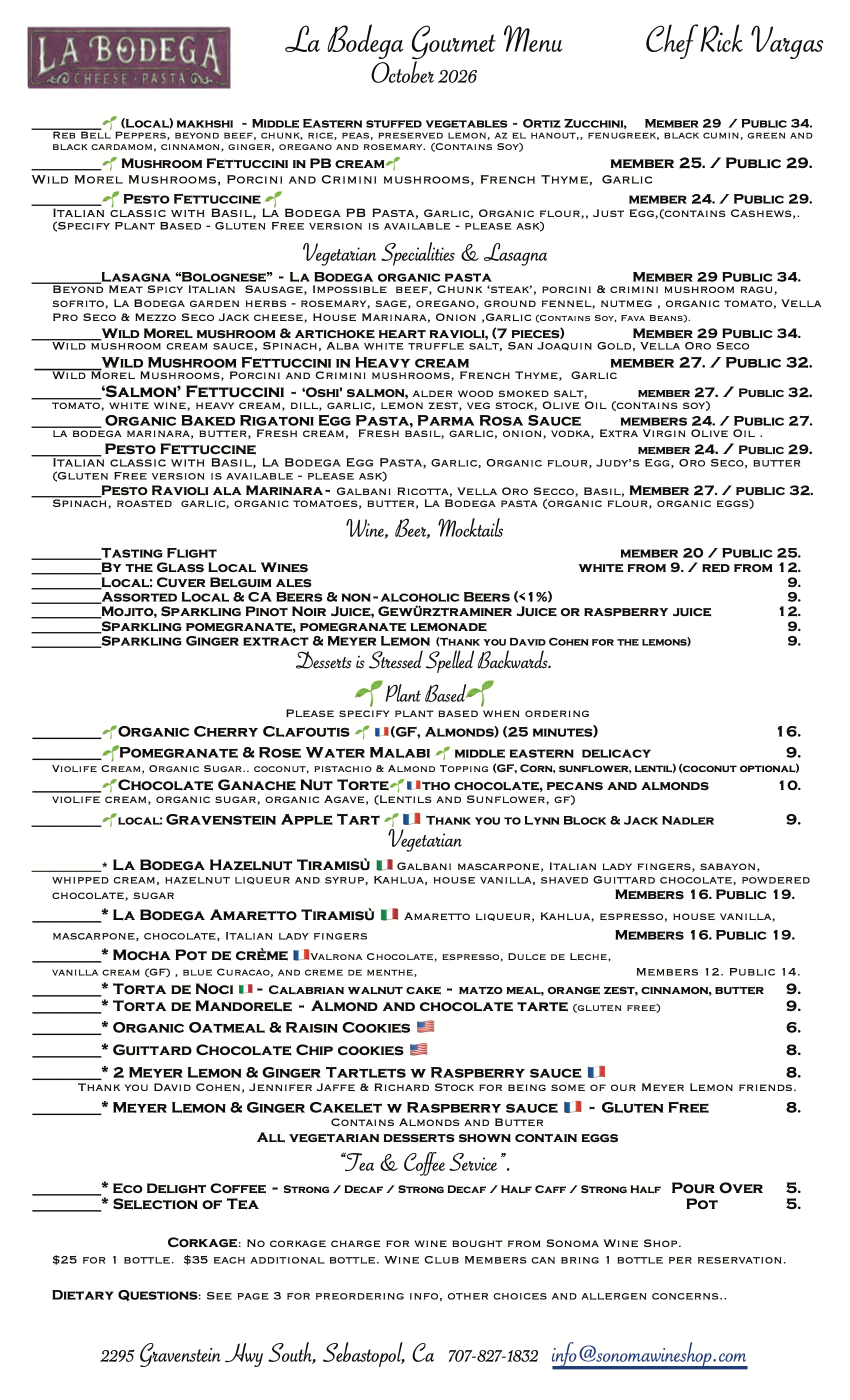 Gourmet Vegetarian & Gourmet Plant Based