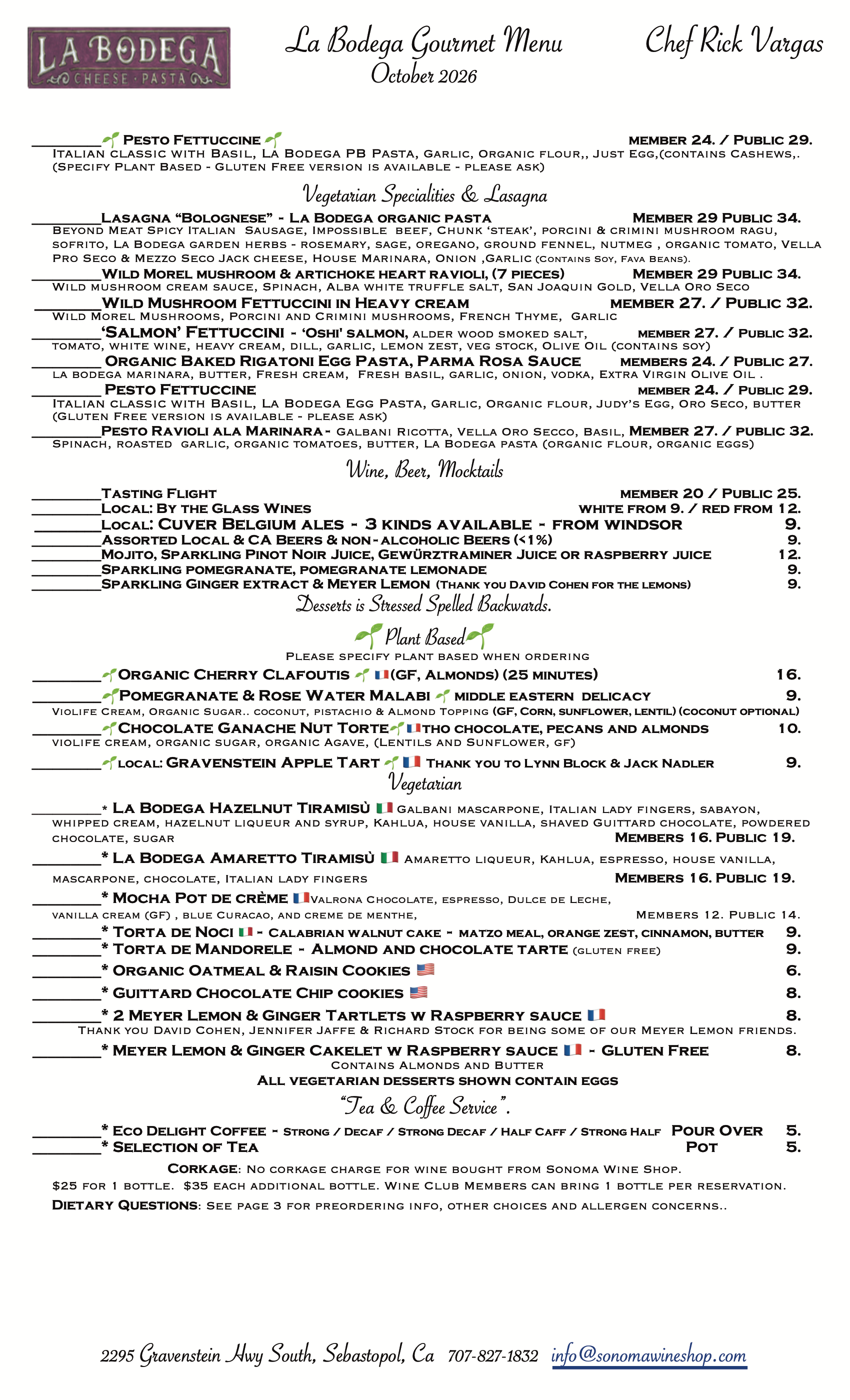 Gourmet Vegetarian & Gourmet Plant Based