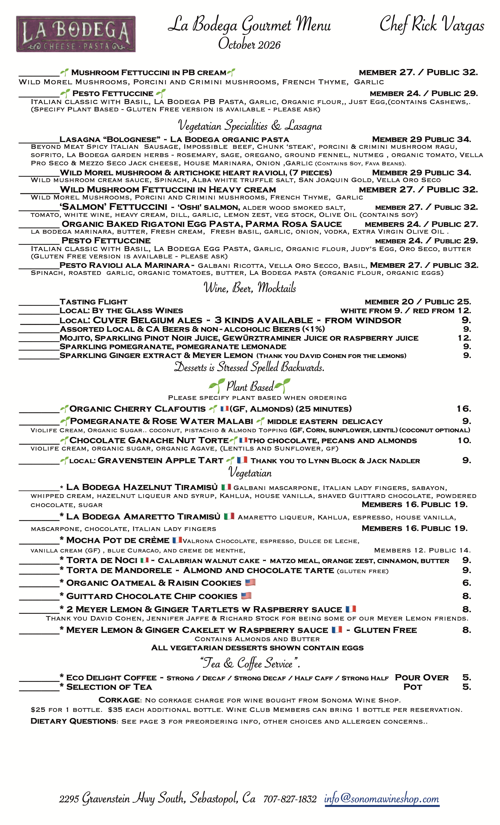 Gourmet Vegetarian & Gourmet Plant Based