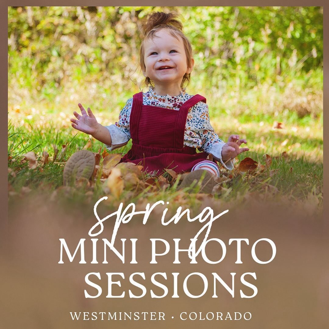 Spring is in the air! As everything is beginning to come alive, what a great time to update your family photos.

$65 FOR 15 MINUTES

&bull; 20+ edited images with online gallery 
&bull; Share &amp; print your photos anywhere
&bull; Don&rsquo;t miss t