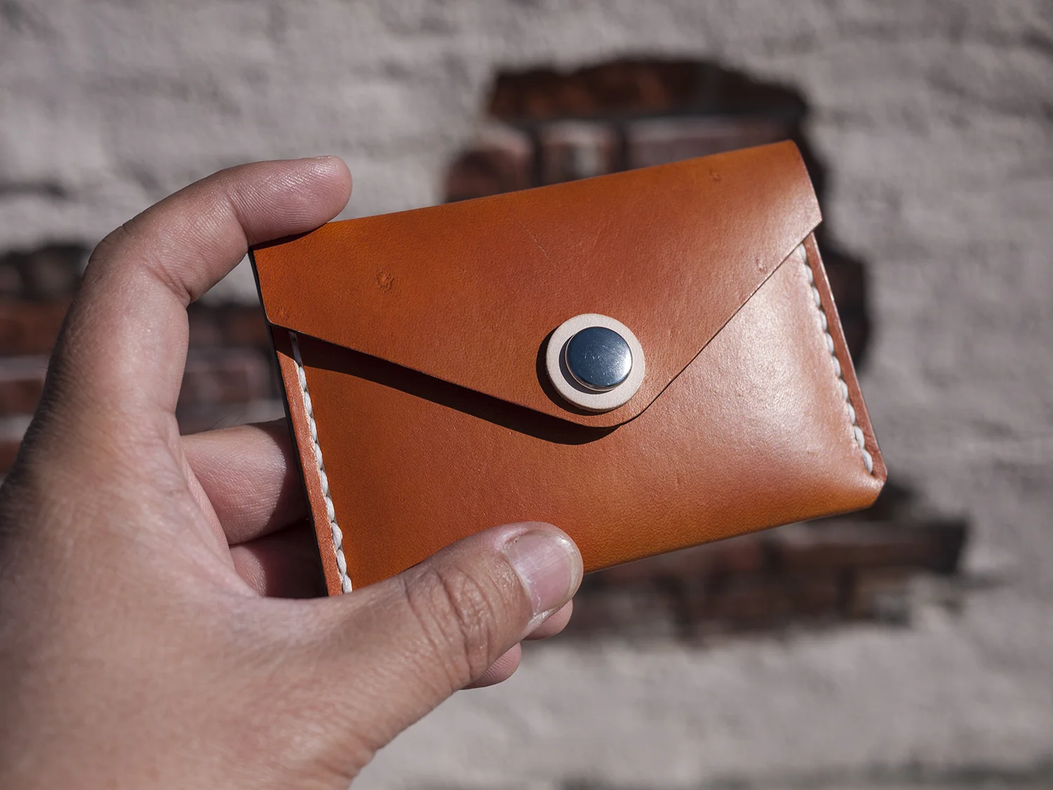 Benton Pocket wallet in Beeswax