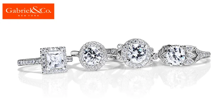 Beautiful and unique engagement rings from Gabriel & Co. Stop in to experience the stunning beauty in person!