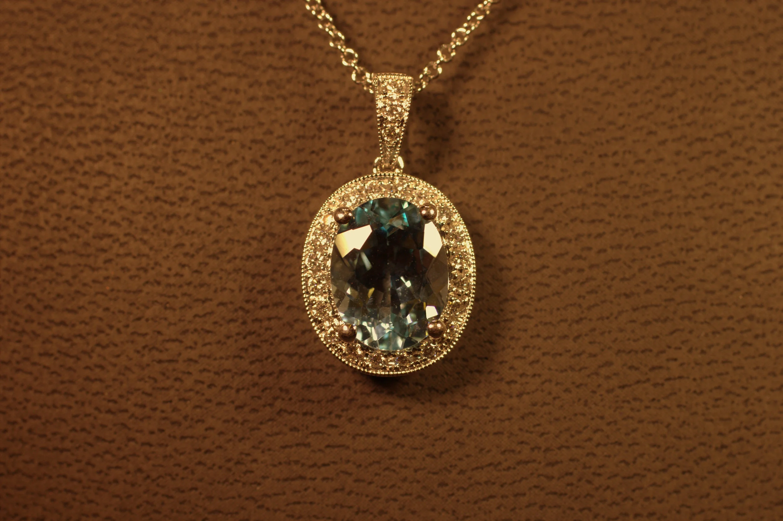 Aquamarine Pendant Necklace