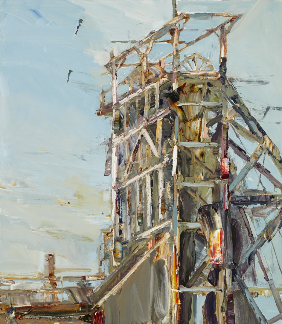  No.4 Head Frame 81cm x 71 oil on linen 