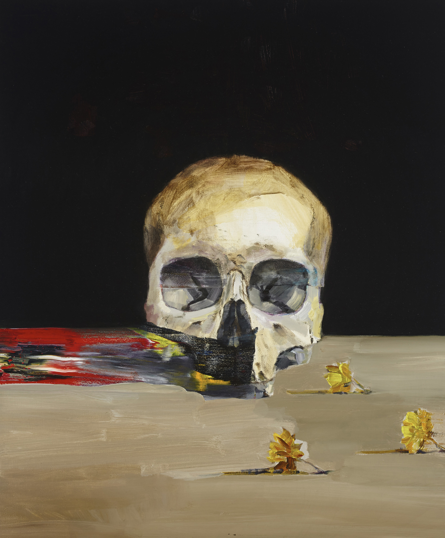 Signaller Walker, shot in the mouth. 61cm x 51cm oil on linen