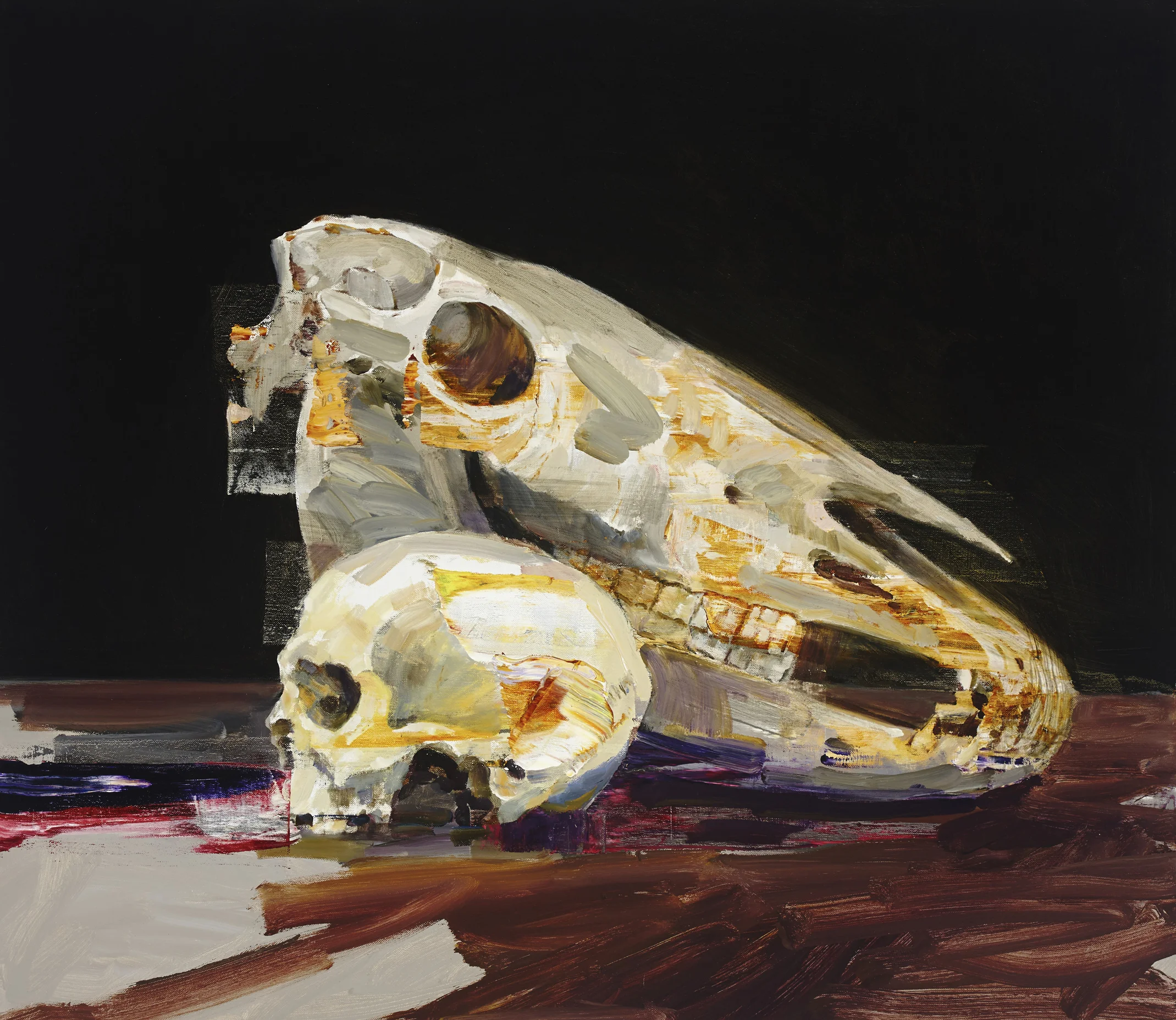 Throsby and his horse. 72cm x 82cm oil on linen