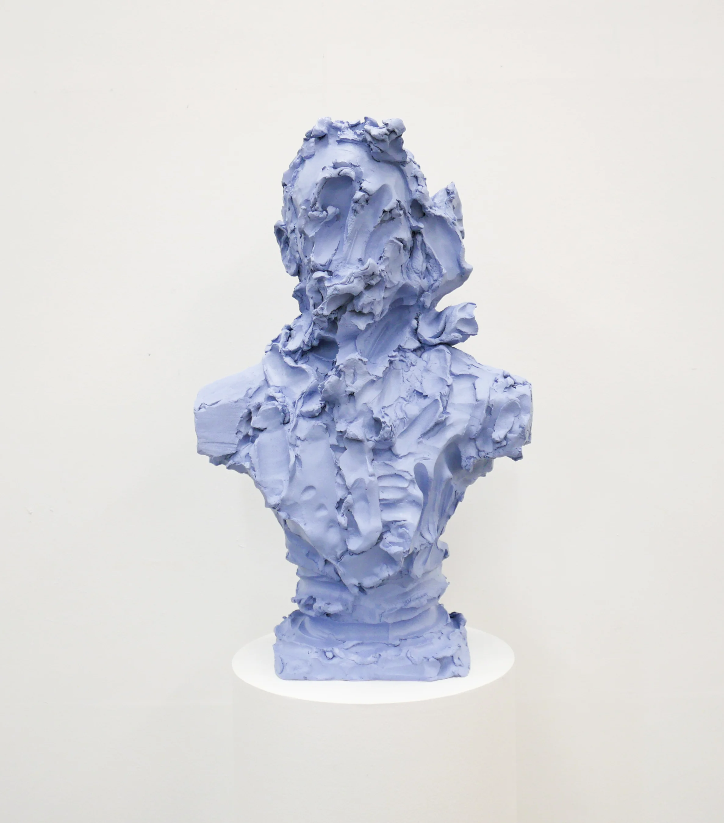  Self-portrait (for posterity) 2017, painted bronze, 64.0 x 40.0 x 25.0 cm 