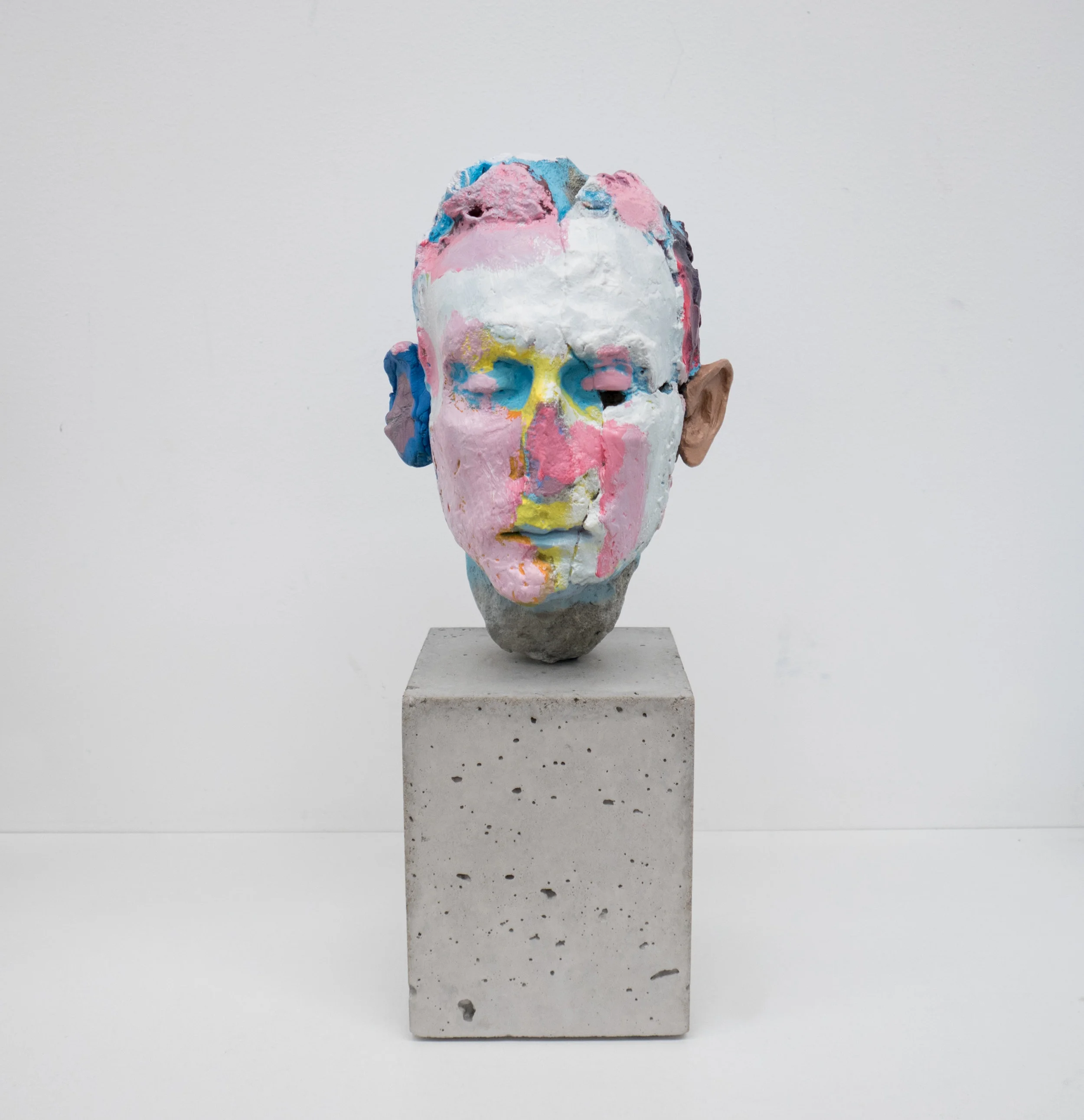 Facsimile (colour therapy), no. 1, 2018, unique painted bronze and concrete, 50 x 22 x 20 cm, Edition of 4