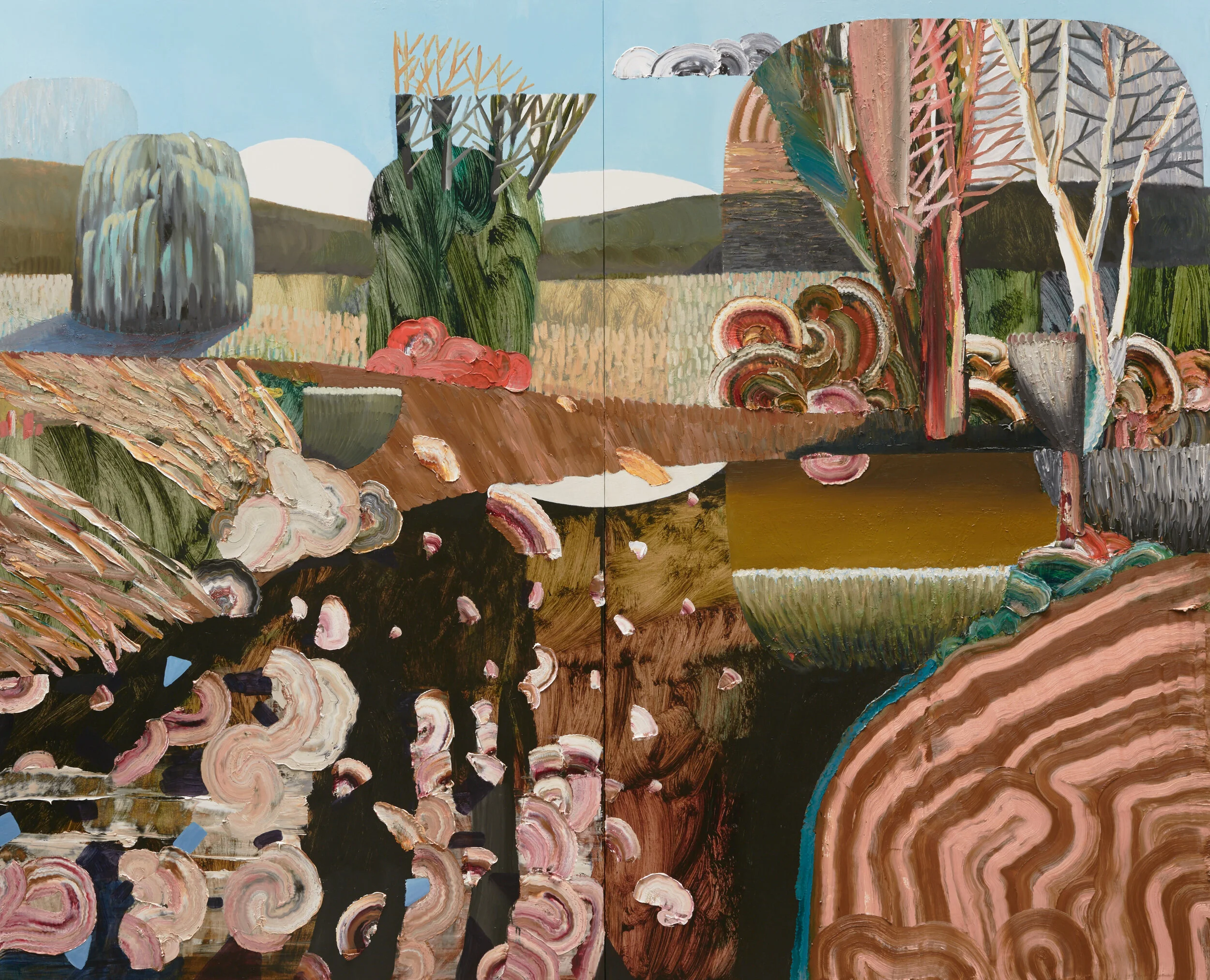  Berkele's Creek, 2021, oil on linen, 200 x 240 cm 