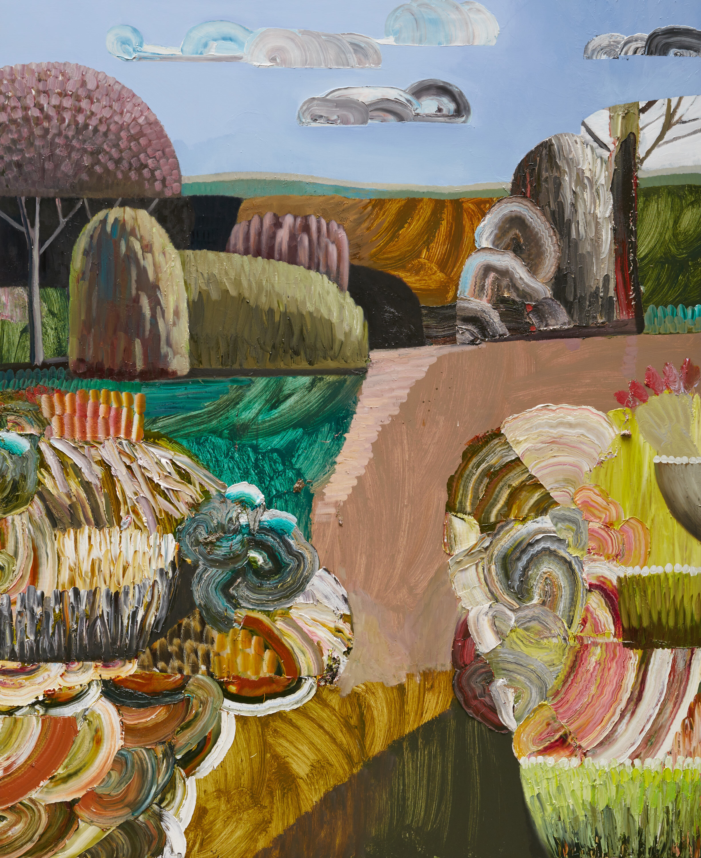  The Worm, 2021, oil on linen, 168 x 137 cm 