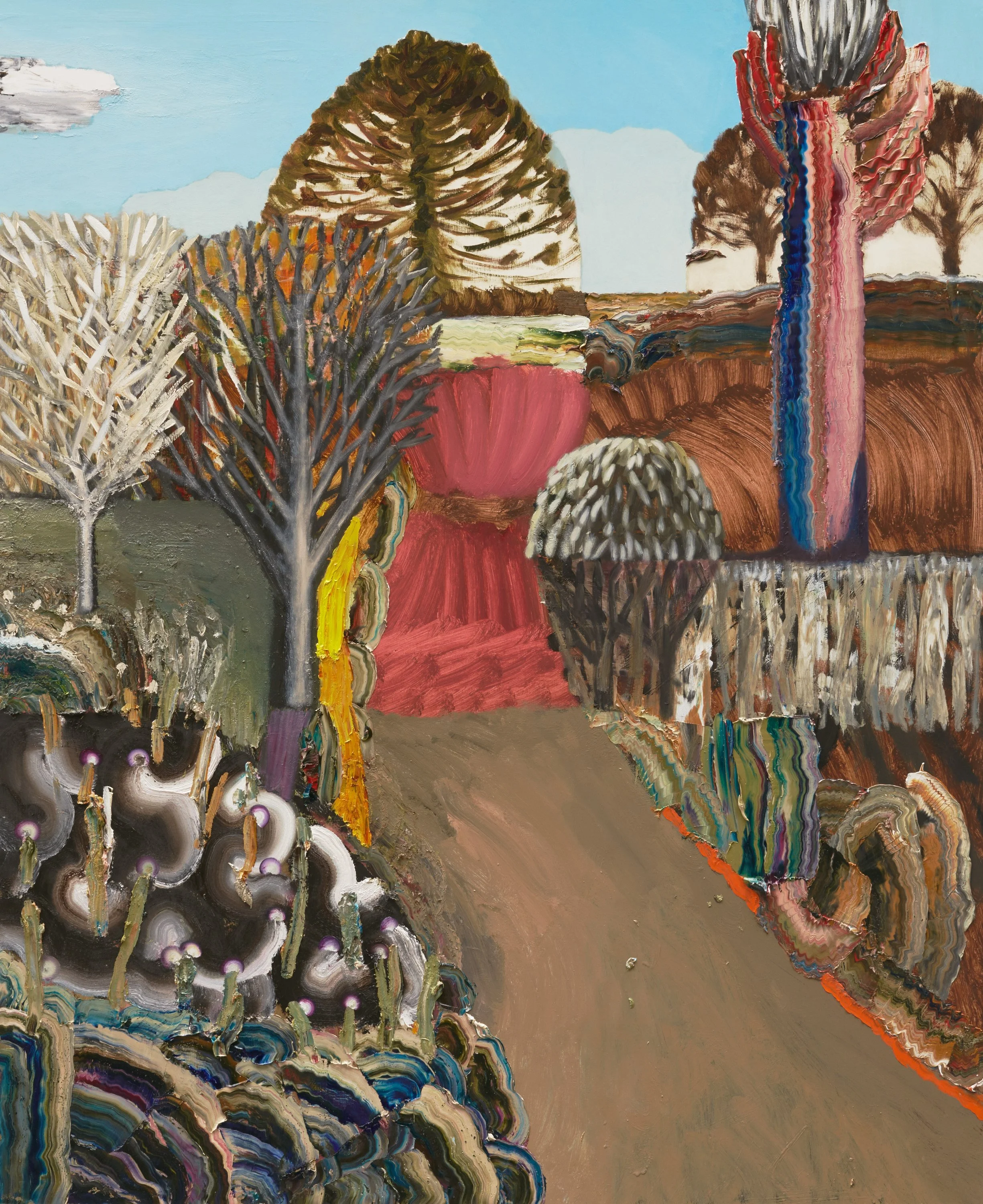  Middle Brother Brother  2022, oil on linen, 168 x 137 cm 