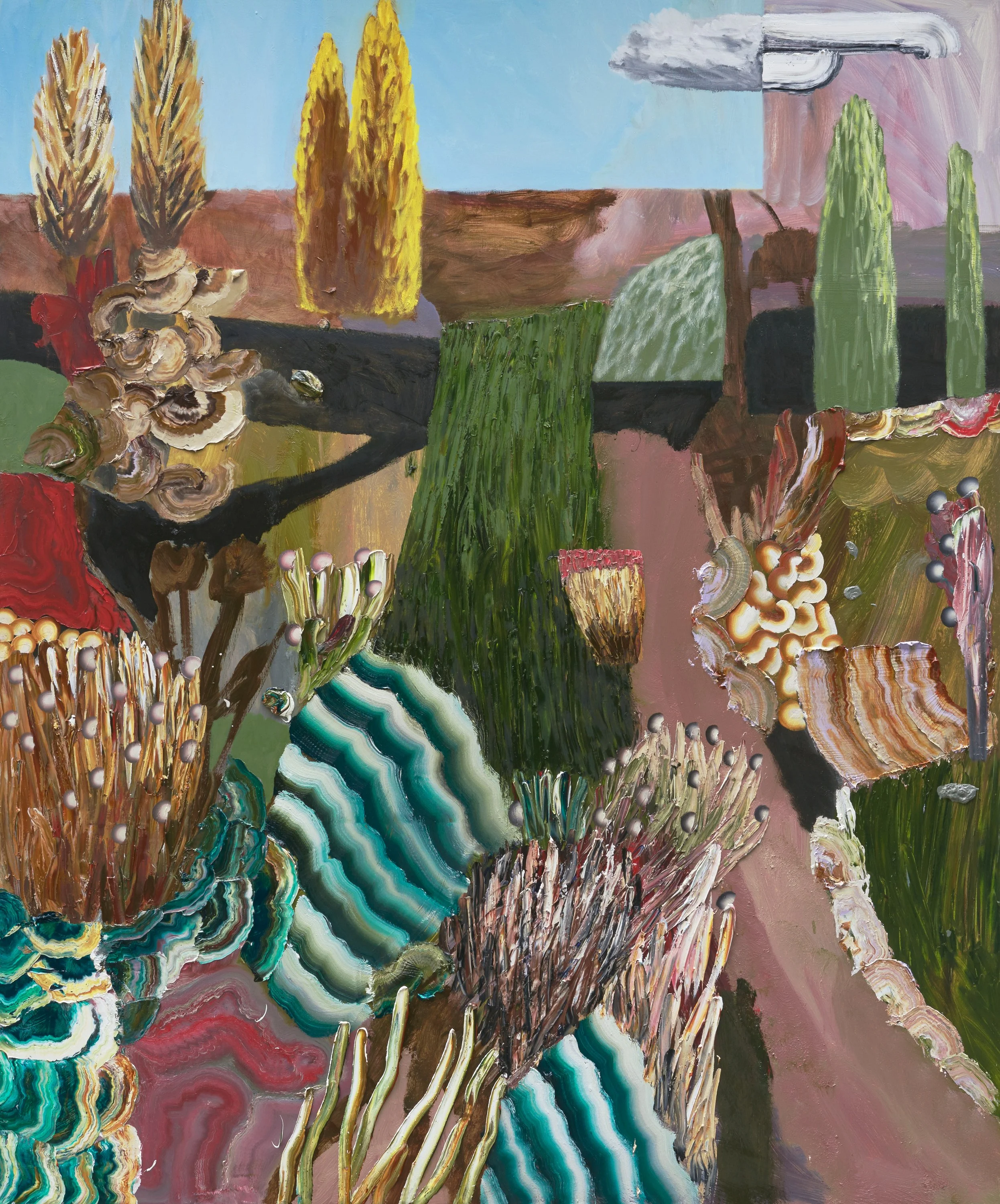   The West,  2022, oil on linen, 183 x 153 cm 
