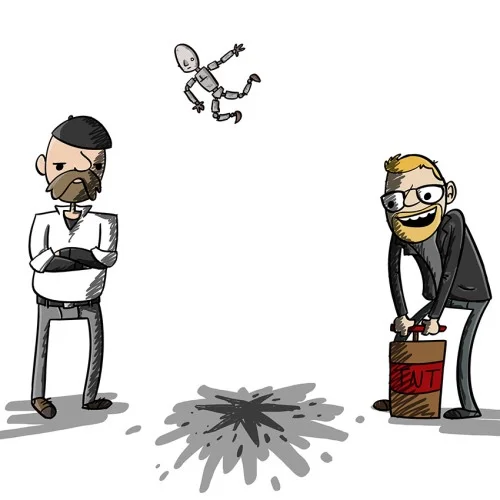 Carter Johnson draws Mythbusters
