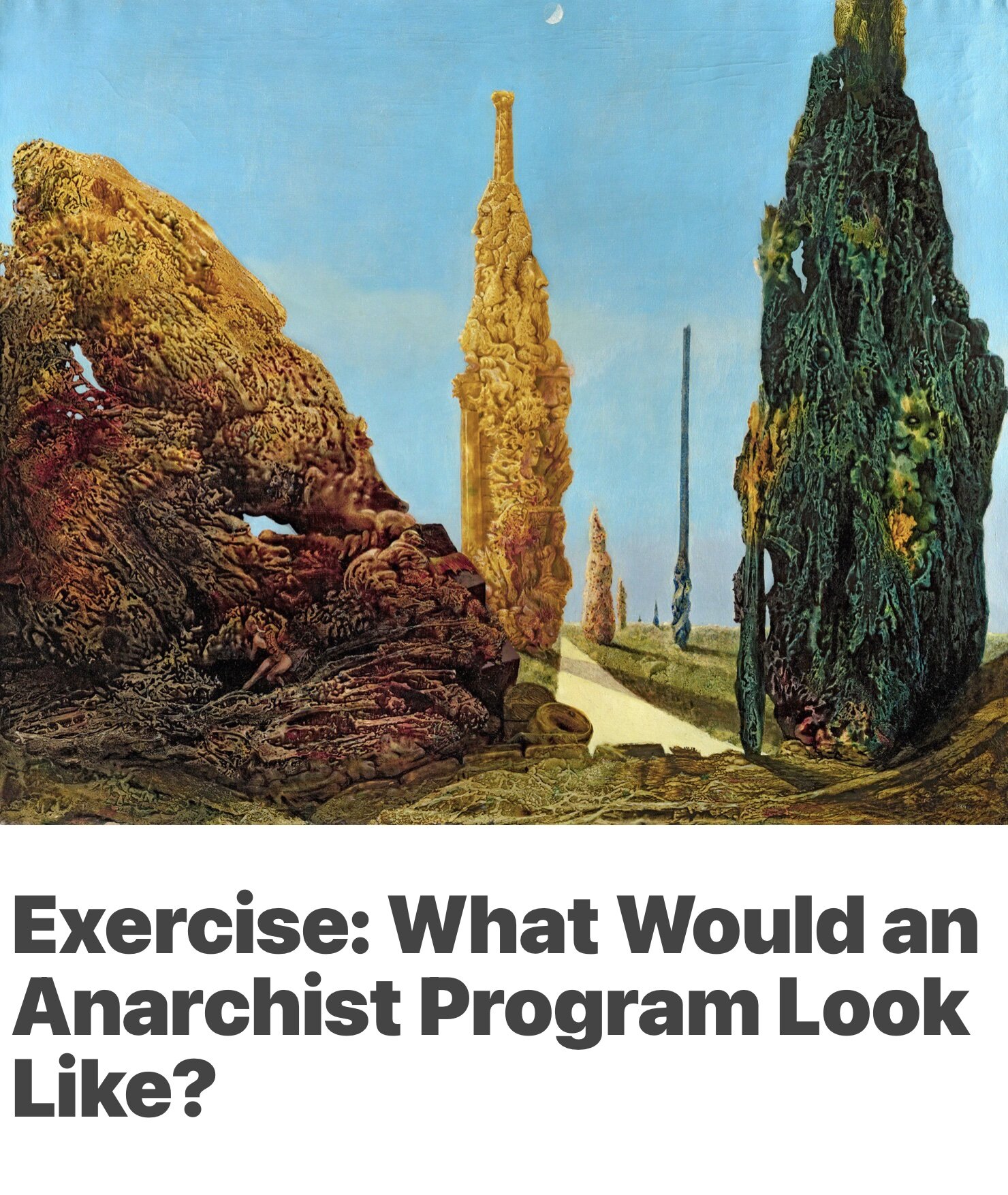 An Anarchist Program