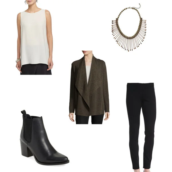 a 10 piece eileen fisher capsule wardrobe — mindful closet