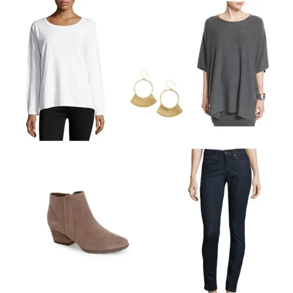 a 10 piece eileen fisher capsule wardrobe — mindful closet