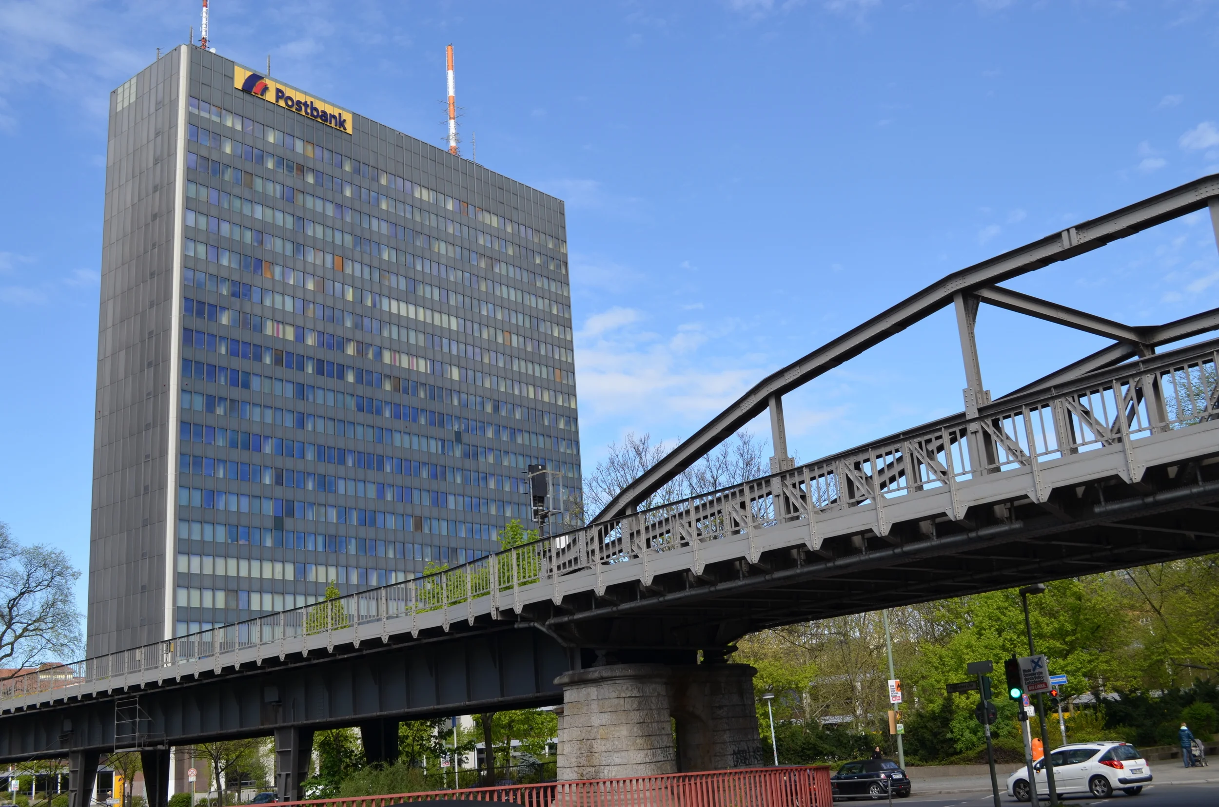 The Postbank building on Hallesches Ufer in Kreuzberg