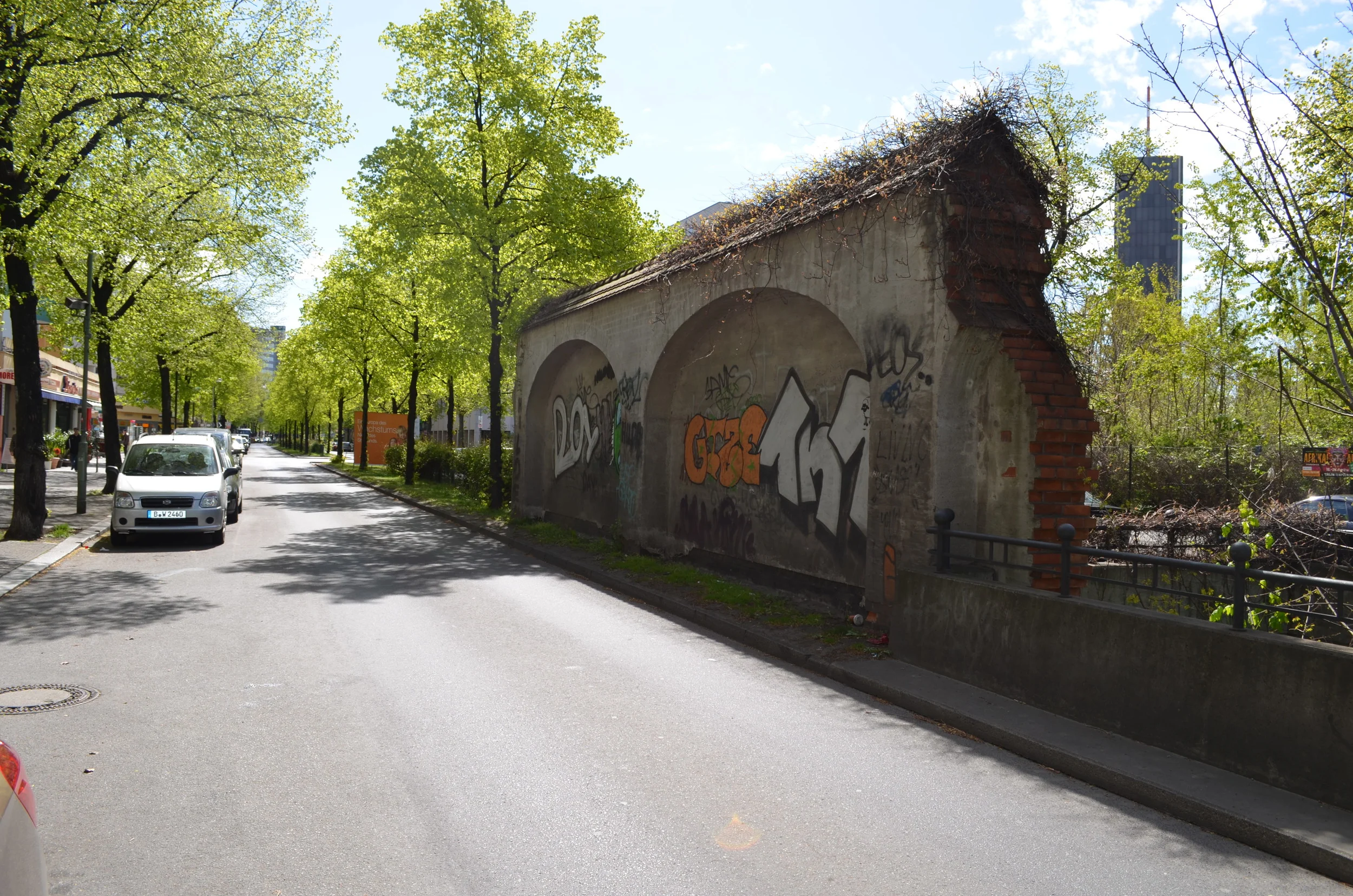 The Berlin Customs Wall.