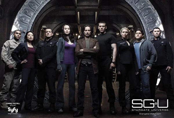 The cast of Stargate Universe (SGU)