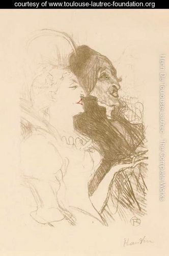 Toulouse-Lautrec's original drawing for Canaval