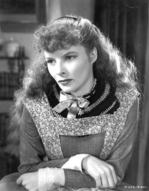 Hepburn as Jo in The Little Women
