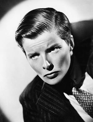 Hepburn with her new mens haircut in Sylvia Scarlett
