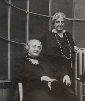 Claribel (seated) & her sister Etta (standing)