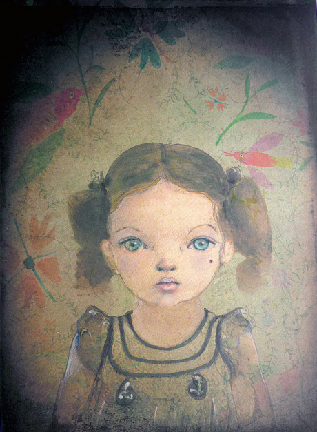 PAOLA ZAKIMI "Paley 3" 2011 Digital Print embellished with ink and gouache. http://www.paolazakimi.com