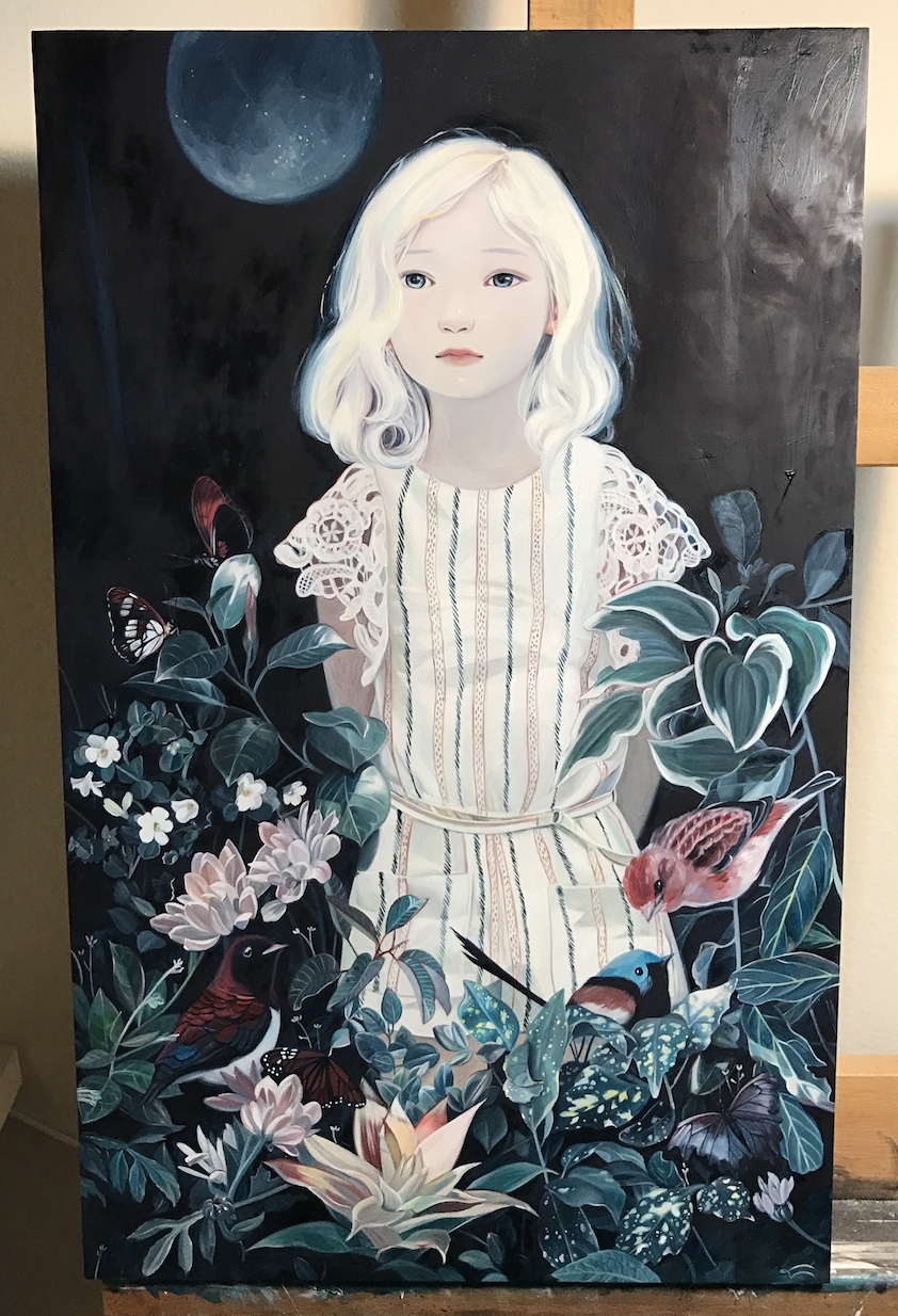 JOANNA NAM "Margot 4th" 2016 Acrylic, Oil on Board