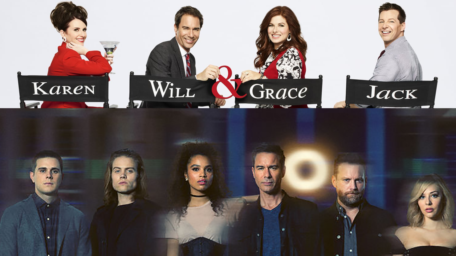 Will & Grace (Top) Travelers (Bottom)