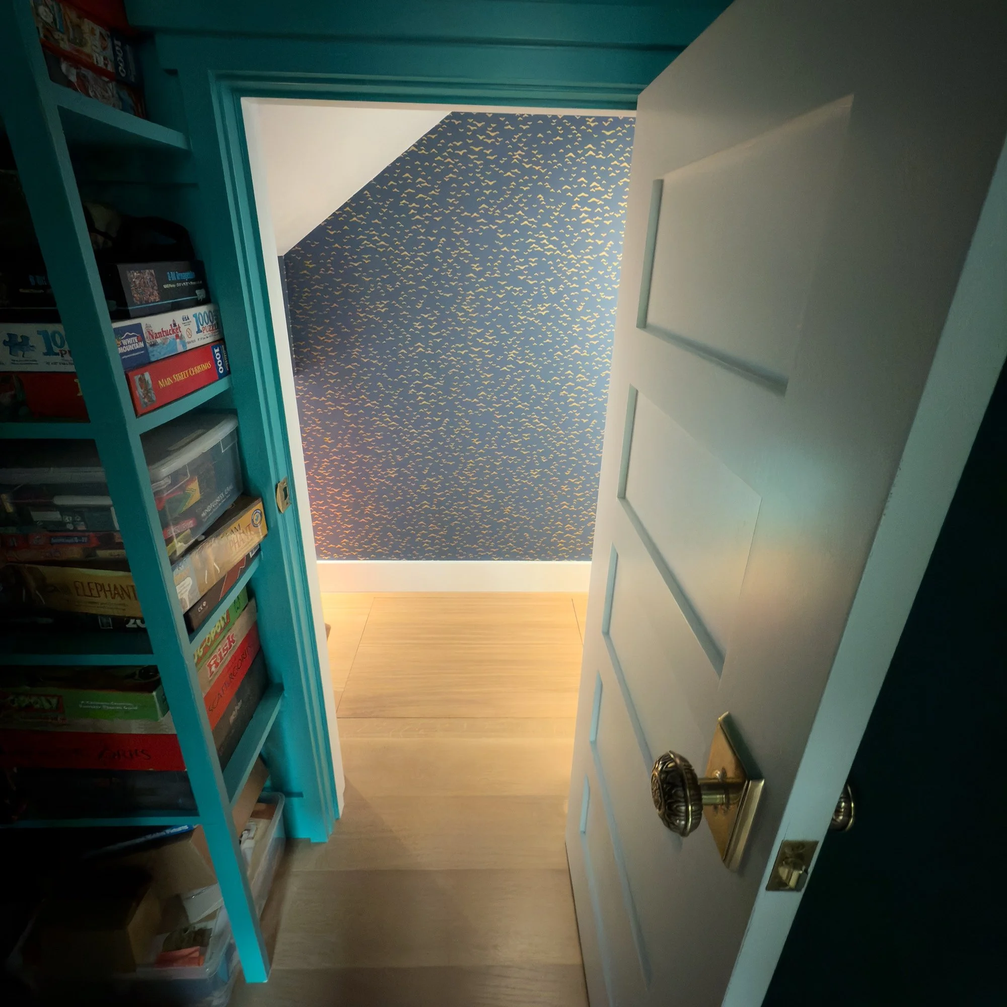 REMODEL - Paper Rolls and Paste: Staircase Closet