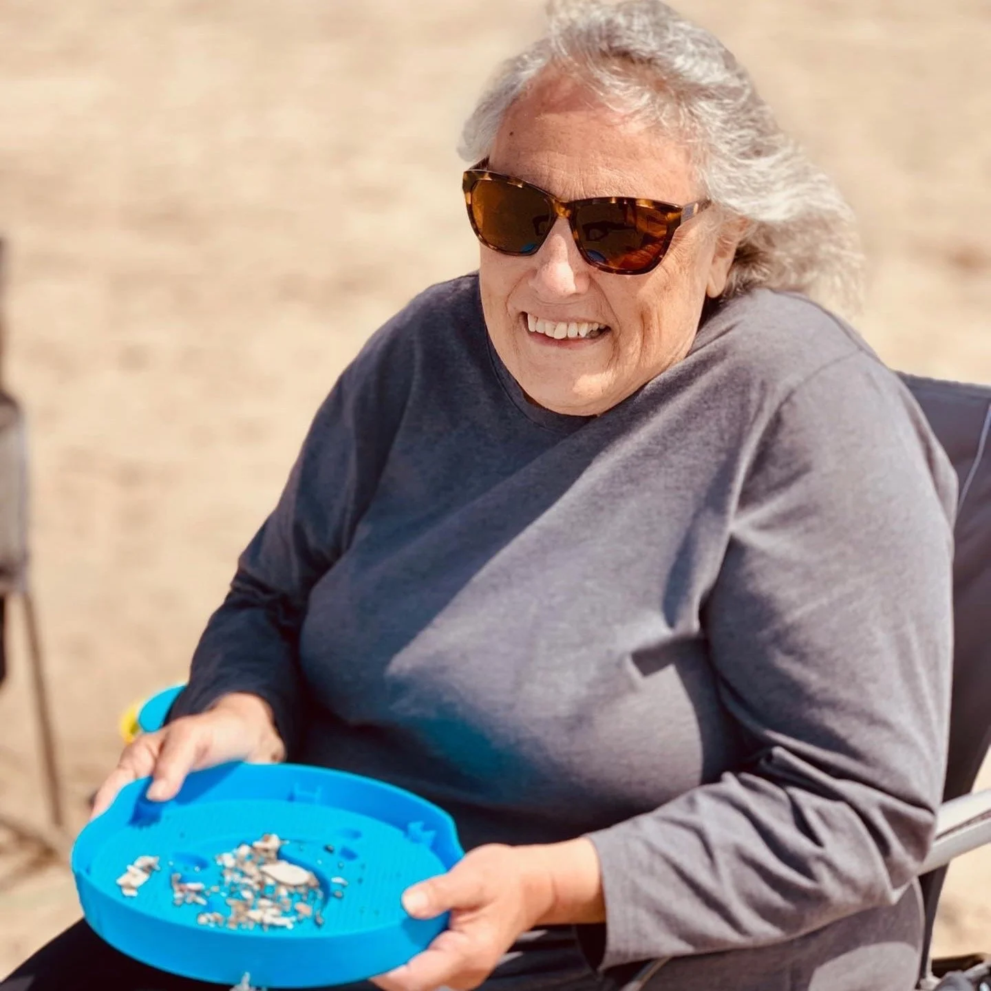 LINDA&rsquo;S BEACH GLASS: As far as I can remember, my mother @mimilmk, would walk down the beach, picking up beach glass at sunset in the early years of going to Aptos. As the years progressed and the foot traffic on the beach increased, early morn