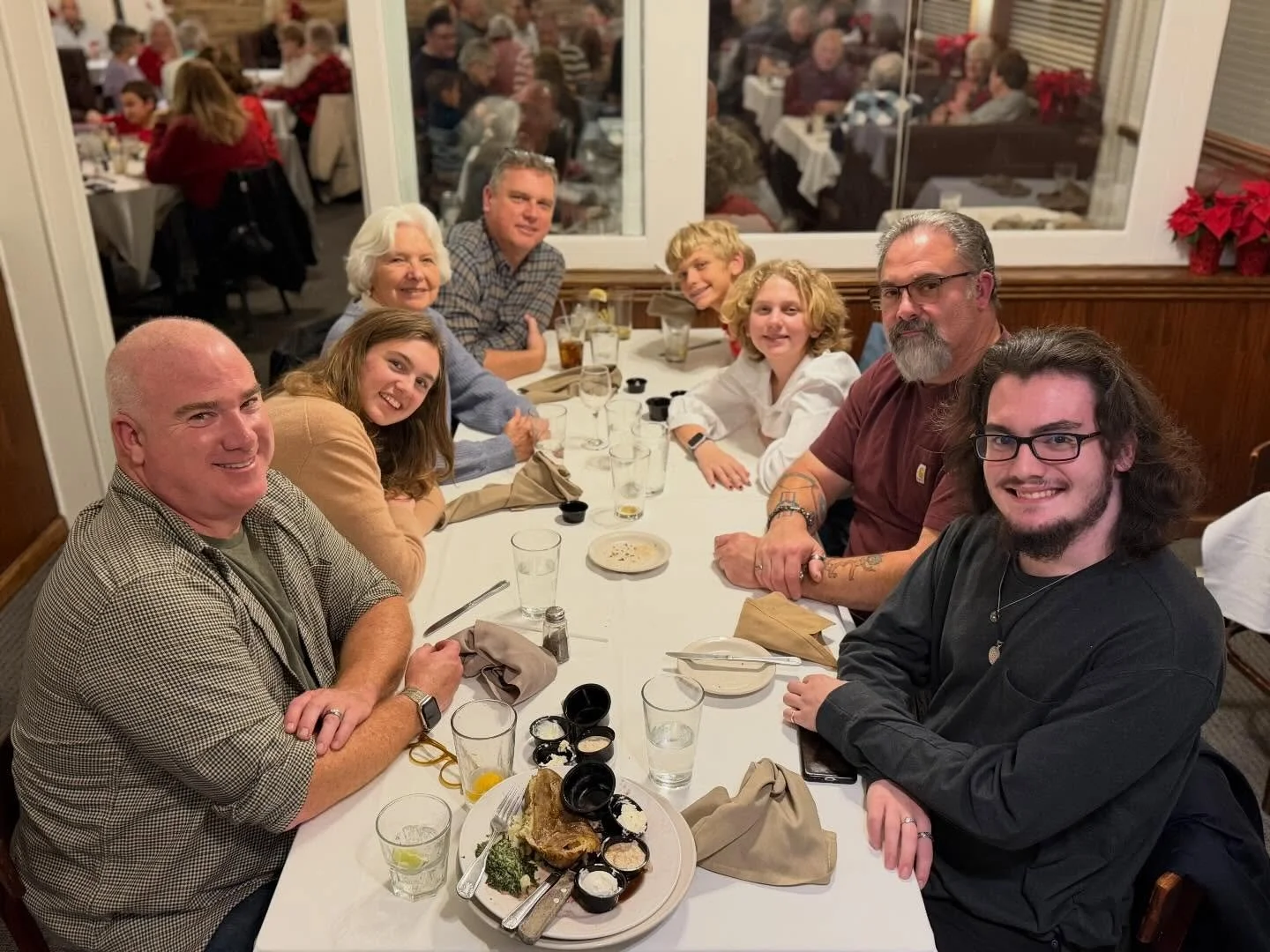 Birthday dinner with loves and kin. Said one last goodbye fo Mimi, Mika, Martha &amp; Ralph (@sarahcramer123), Norma &amp; Tom (@bad_baby710) who used to do date nights at @thebrassdoor