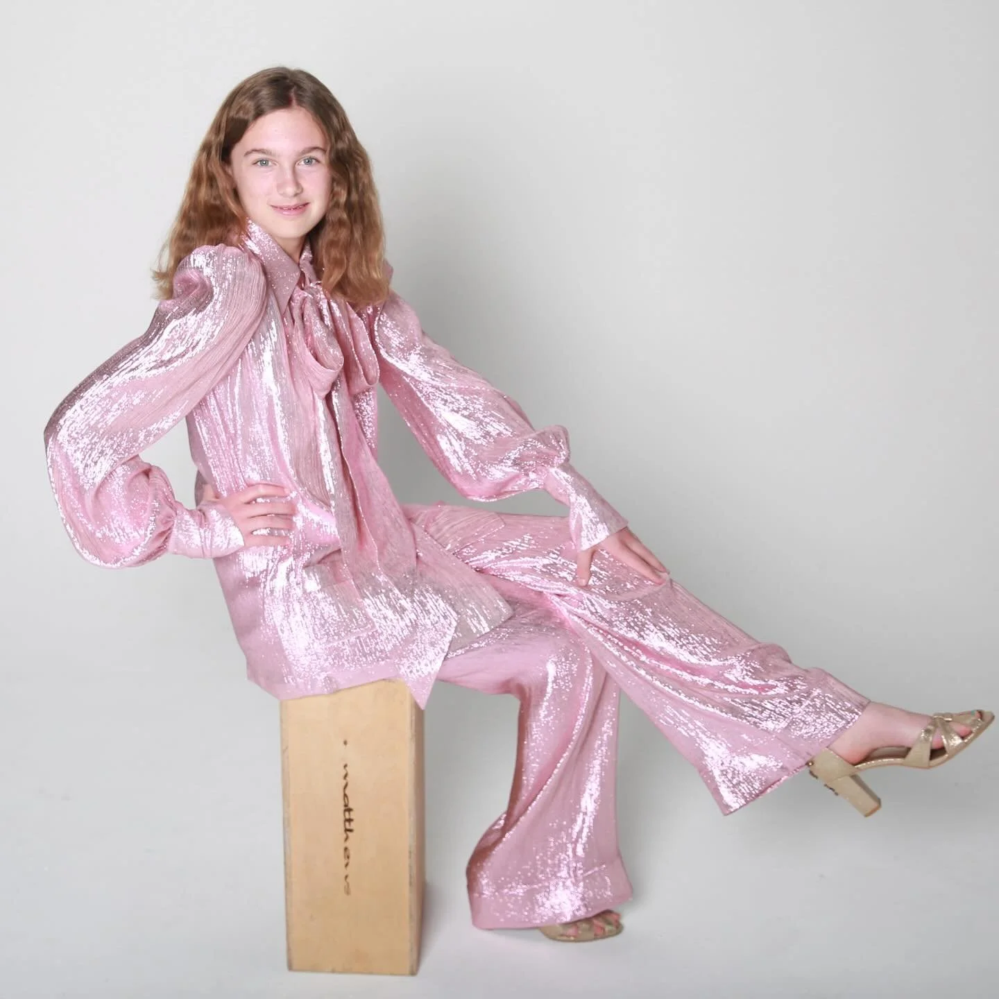 In 2023 I really wanted to do another holiday shoot in a studio. For her 16th holiday portrait, I book a studio in Emeryville and a friend was not only looking for a new photographer, but somewhere to shoot their holiday card. So I offered and they a