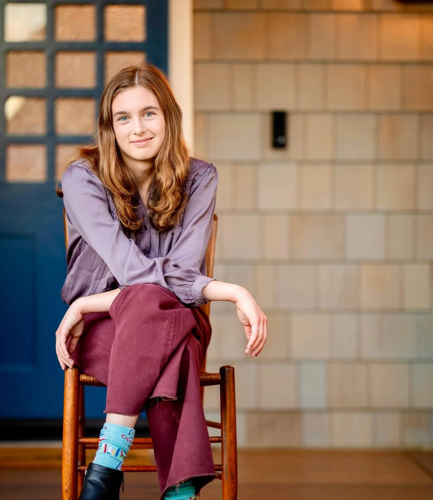 Today is the last day of sharing Paley&rsquo;s 18 holiday portraits. She choose this shot from our first holiday shoot at @hk5corner since we returned after a two year remodel. This shoot was fun but looking at these photos I am reminded the clock ha