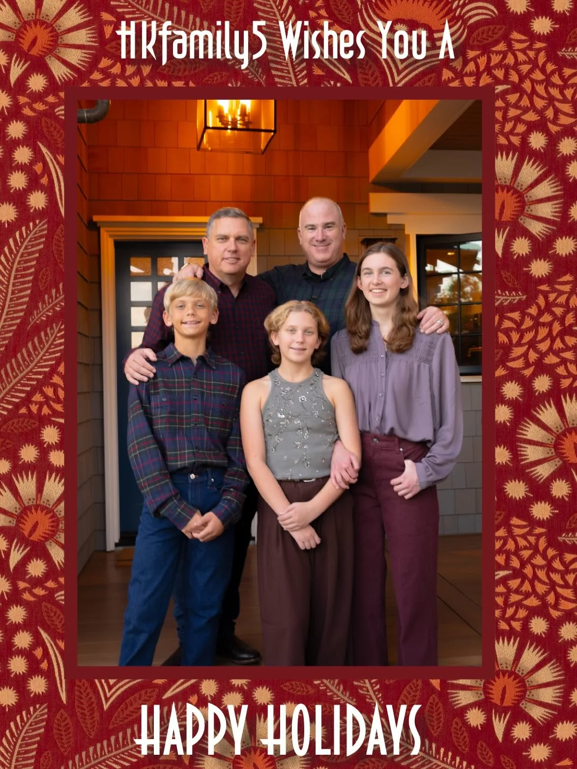 Happy New Year! ❤️#hkfamily5 wishing you all happy and safe Eve and first day of 2026. May we all find common ground. Never give up on hope. Our holiday card post is now up on HKFamily5.com (link in bio) along with our end of year letter.