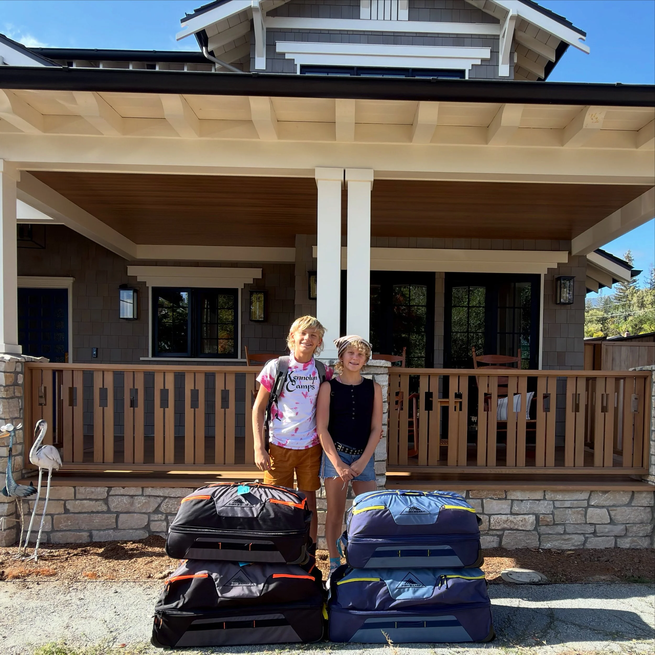 Twins are off to camp!!!!