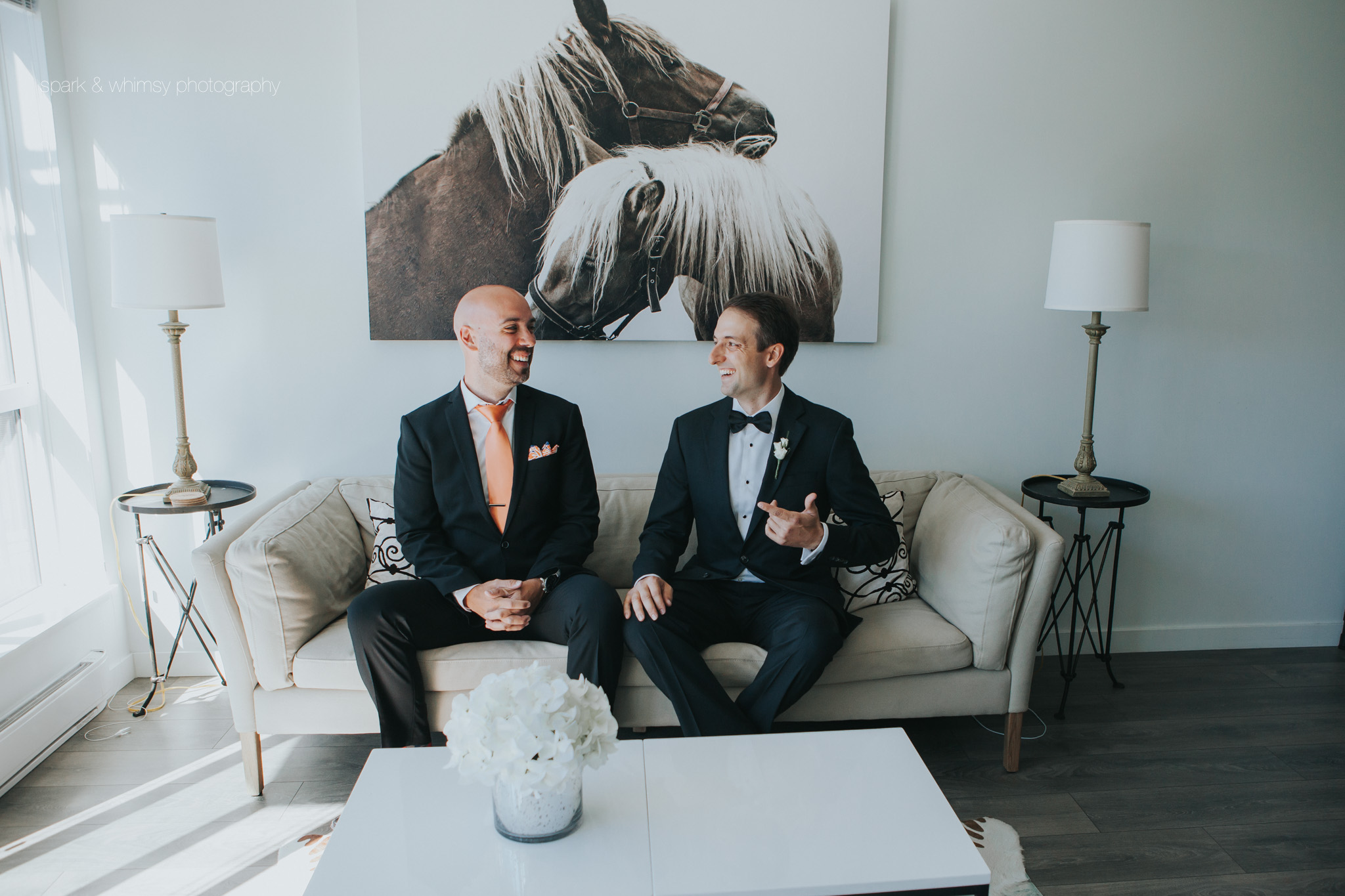 portrait of best man and groom | wedding photography victoria bc