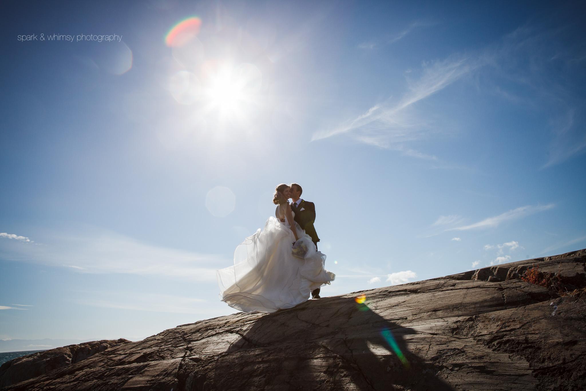 Creative bridal portrait at Beacon Hill Park | Victoria BC Wedding Photographer