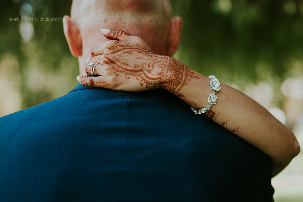 detail of henna hands | wedding photography victoria bc