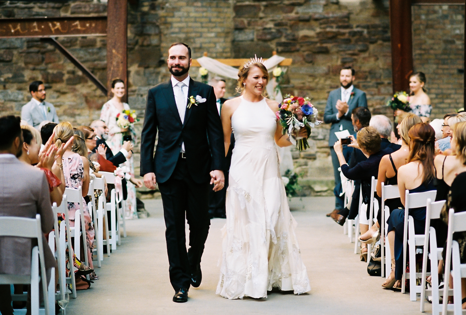 Twin Cities Mill City Museum Summer Wedding by NYLONSADDLE Photography