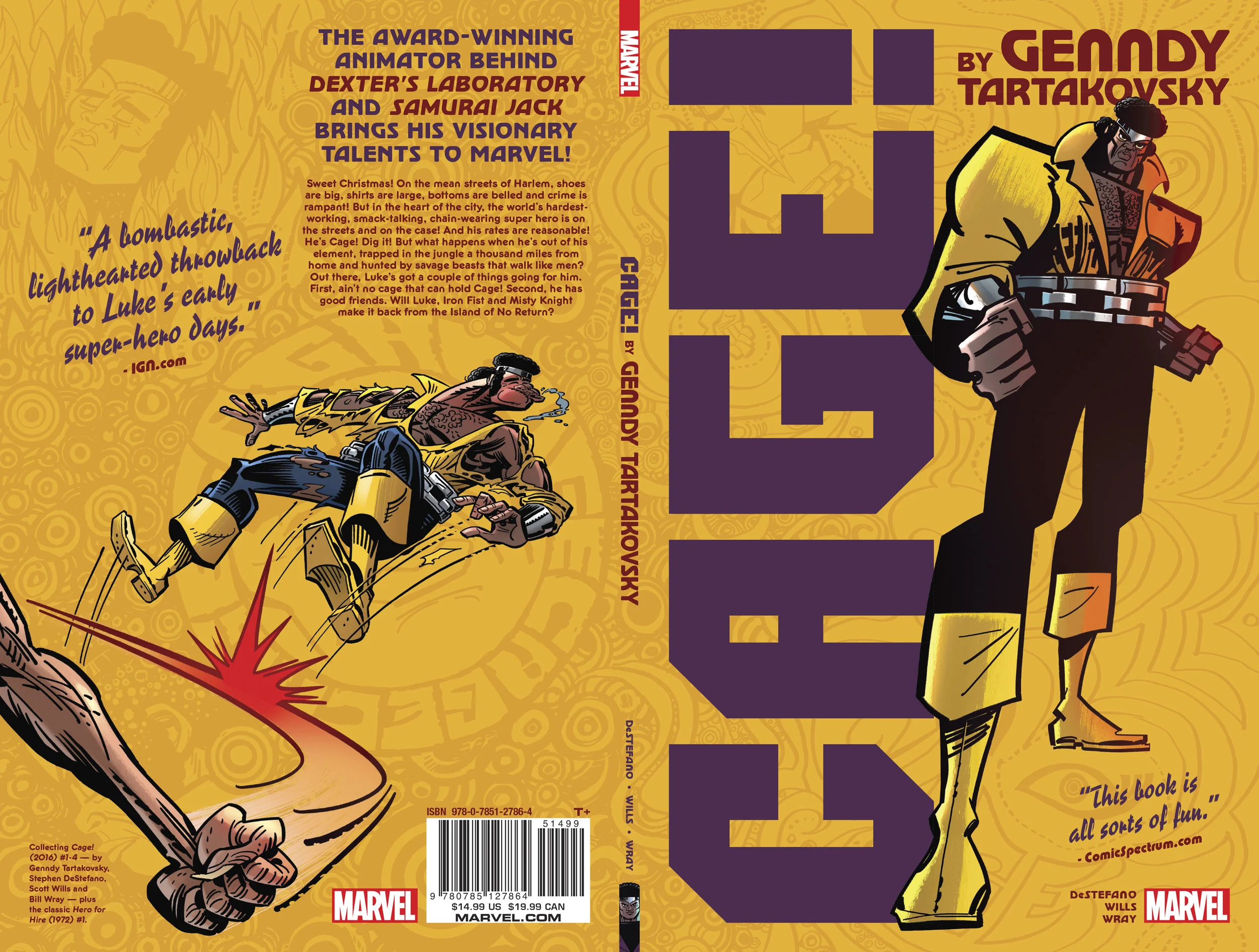 Cover design for Cage! . Content copyright Marvel Entertainment, 2016.