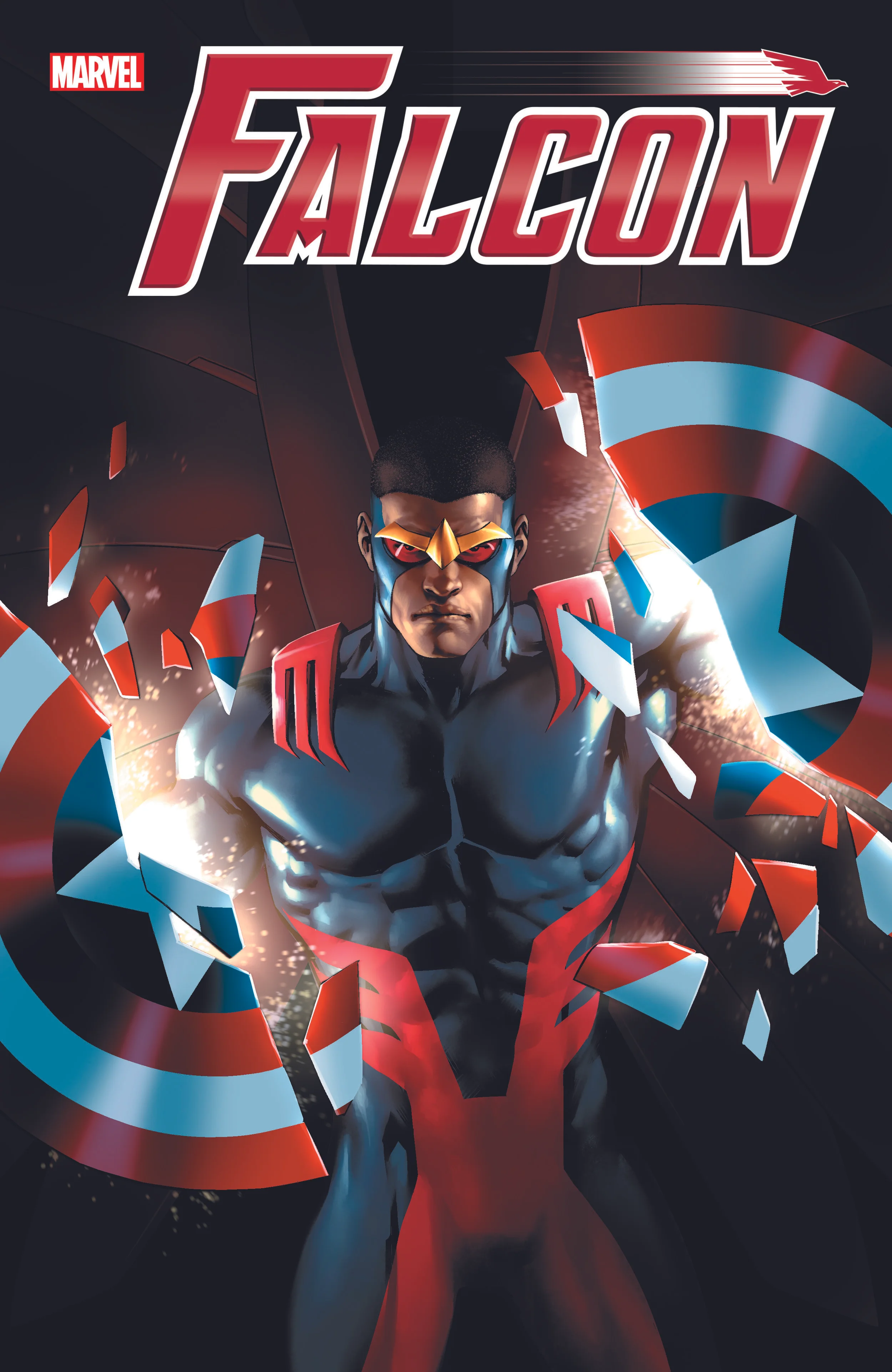 Logo design for Falcon on-going series. Content copyright Marvel Entertainment, 2017.