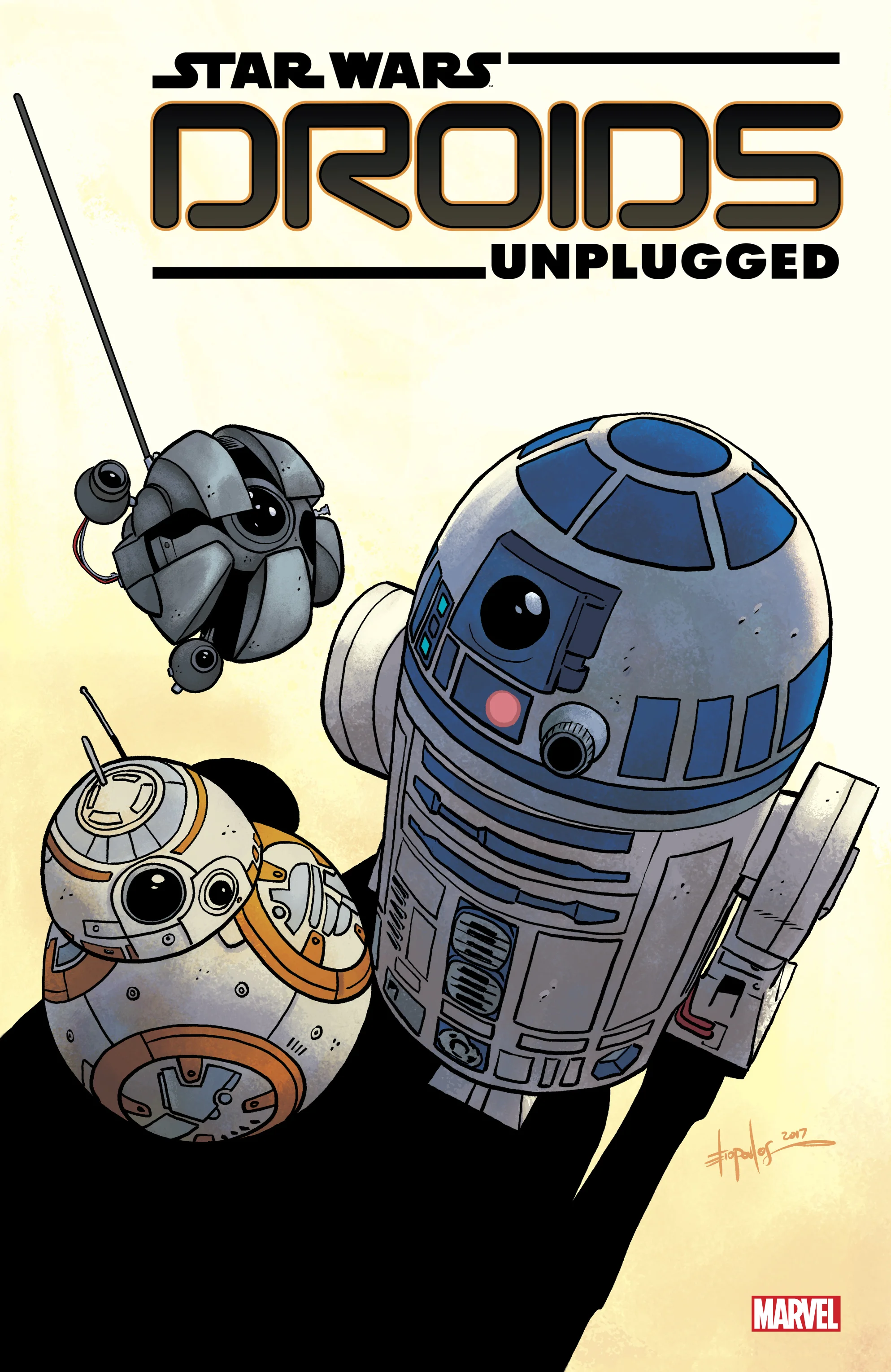 Logo design for Star Wars: Droids Unplugged . Content copyright Marvel Entertainment, 2017.