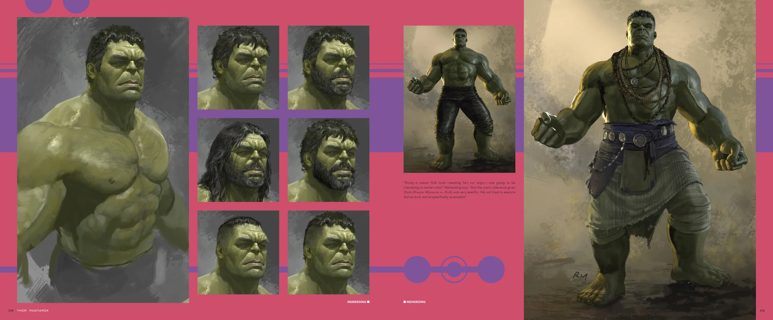 Design and layout for The Art of Marvel Studio's Thor: Ragnarok . Content copyright Marvel Entertainment, 2017.