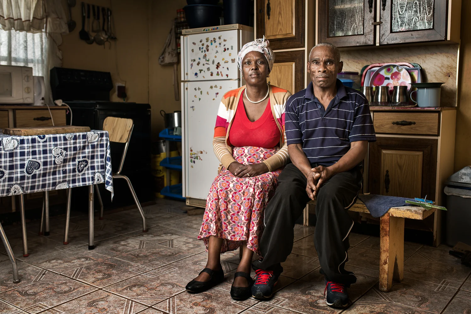 Siqhamo Hoyi lives in Peddie in the Eastern Cape province of South Africa. He is 57 years old and worked on the mines for 27 years. He has been diagnosed with Pulmonary Tuberculosis (TB of the lungs), which, he believes, is a consequence of working on the mines for so long. 